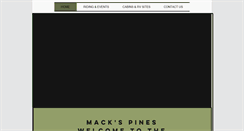 Desktop Screenshot of macks-pines.com