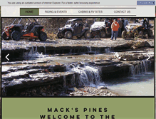 Tablet Screenshot of macks-pines.com